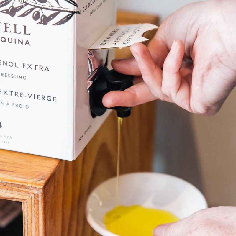 bag-in-box olive oil arbequina